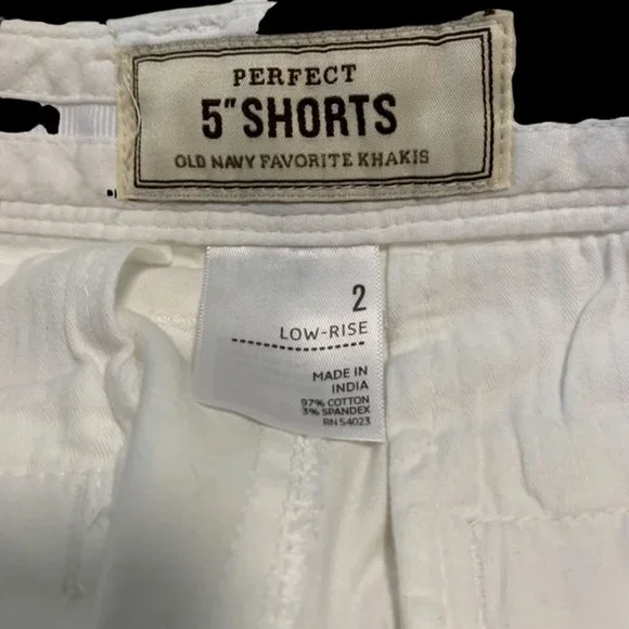 Old Navy Perfect Short Low Rise White Size 2 - Picture 8 of 8